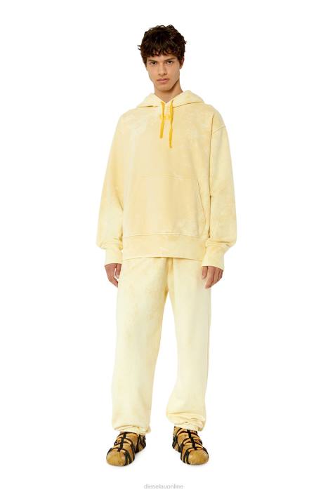 Diesel Men s-macs-hood-g2 FLL0111 Apparel Yellow