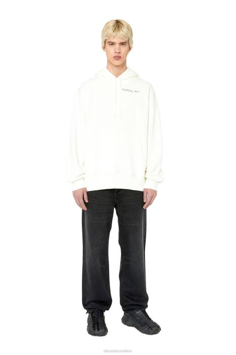 Diesel Men s-macs-hood-g3 FLL0106 Apparel White
