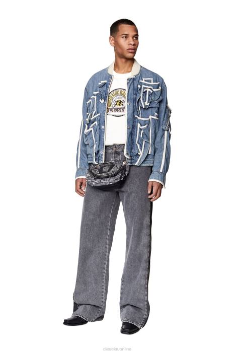 Diesel Men s-patchy FLL0128 Apparel White