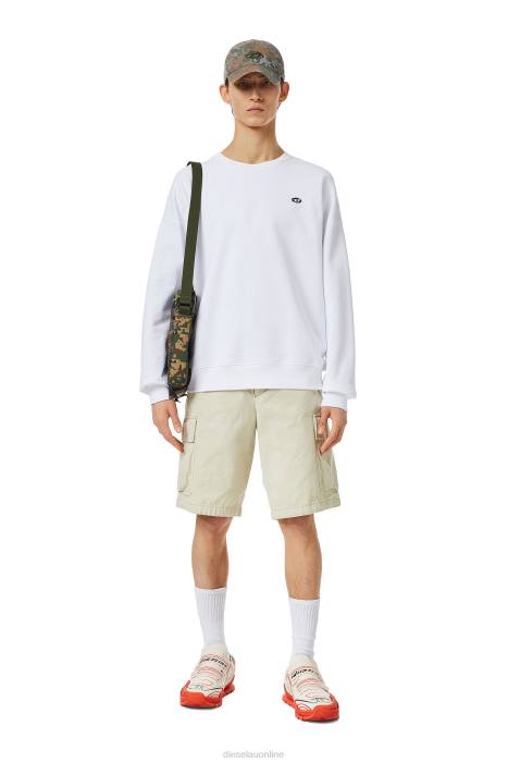 Diesel Men s-rob-doval-pj FLL0148 Apparel White