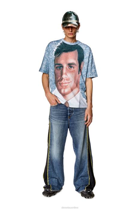 Diesel Men pr-t-wash-23 FLL0246 Apparel Azure