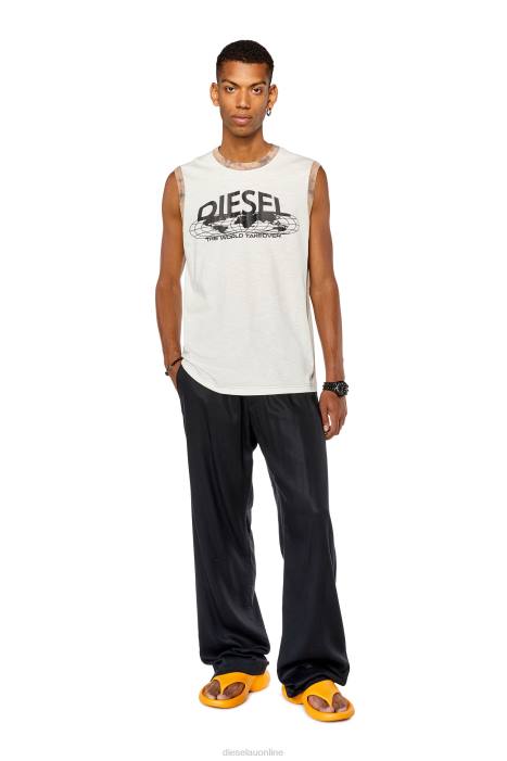 Diesel Men t-bisco-l1 FLL0283 Apparel White