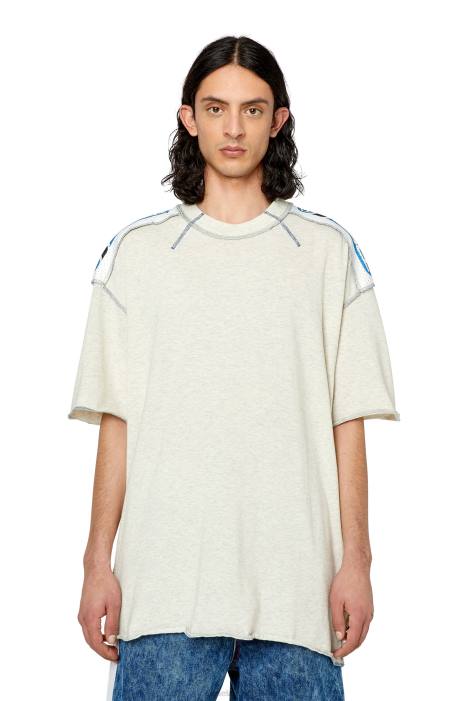 Diesel Men t-crahor-ss-g1 FLL0189 Apparel Light Grey