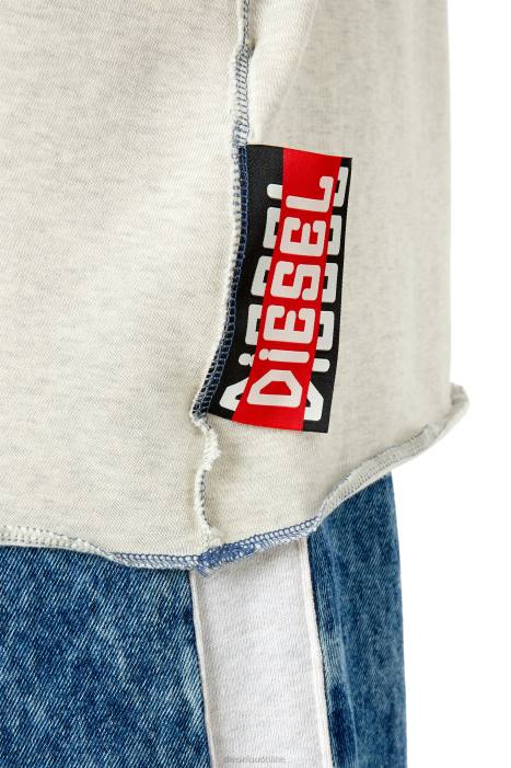 Diesel Men t-crahor-ss-g1 FLL0189 Apparel Light Grey