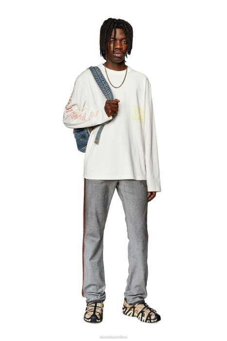 Diesel Men t-crane-ls-l5 FLL0278 Apparel White