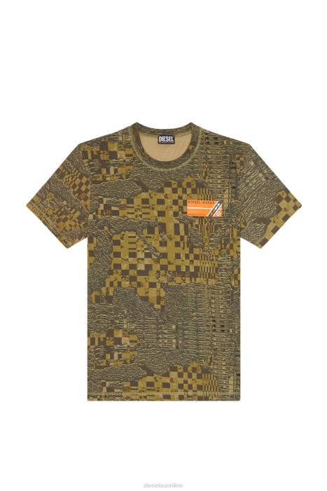 Diesel Men t-diegor-g1 FLL0232 Apparel Olive Green