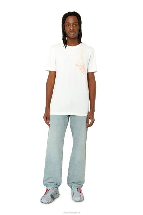 Diesel Men t-diegor-g3 FLL0182 Apparel White