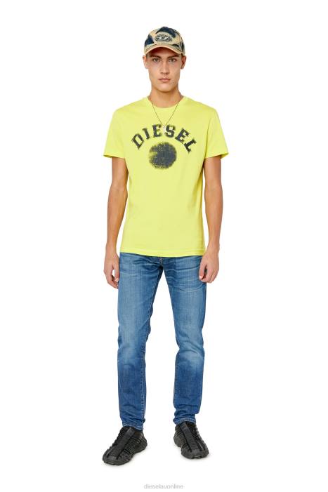 Diesel Men t-diegor-k56 FLL0170 Apparel Yellow Fluo