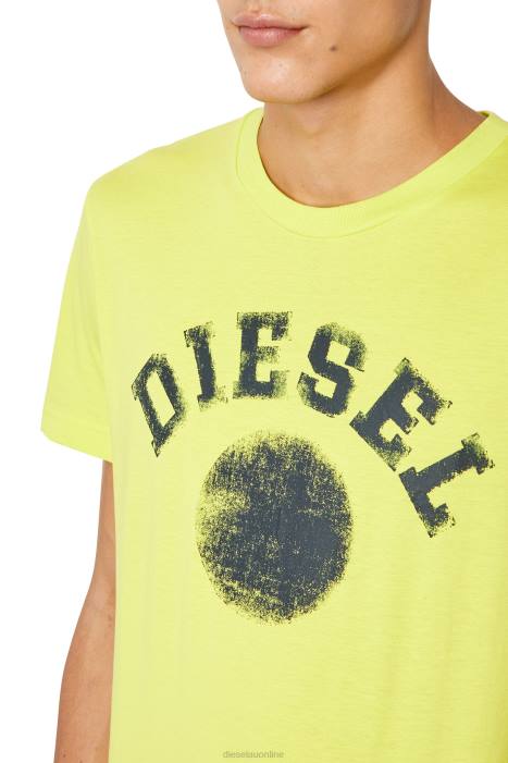 Diesel Men t-diegor-k56 FLL0170 Apparel Yellow Fluo