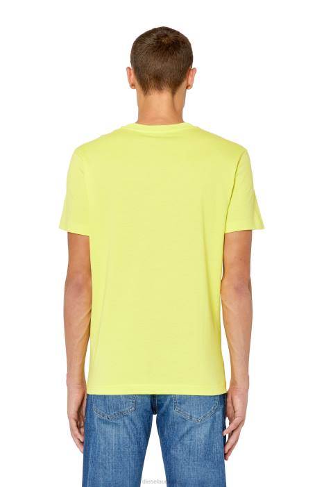 Diesel Men t-diegor-k56 FLL0170 Apparel Yellow Fluo