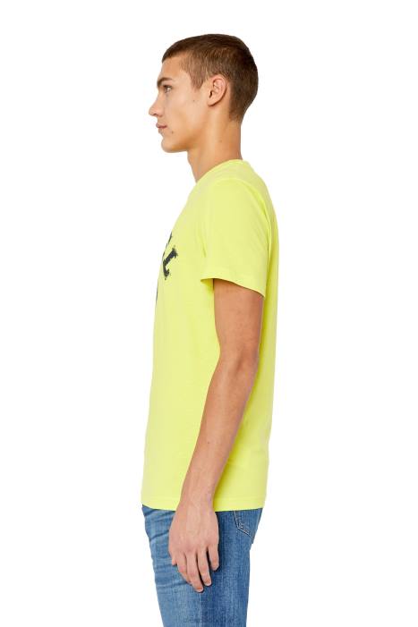 Diesel Men t-diegor-k56 FLL0170 Apparel Yellow Fluo