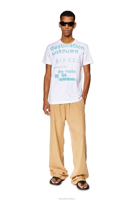 Diesel Men t-diegor-k63 FLL0250 Apparel White