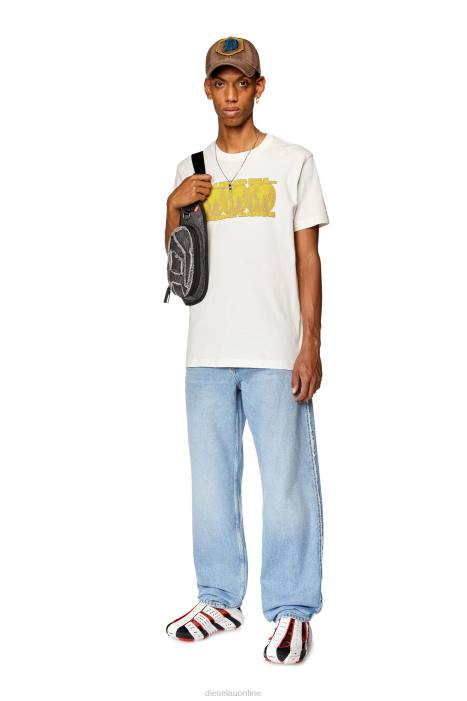 Diesel Men t-diegor-l10 FLL0265 Apparel White