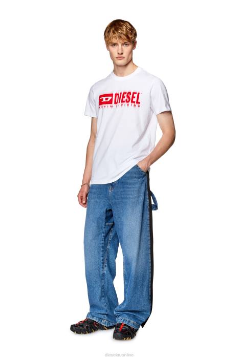 Diesel Men t-diegor-l6 FLL0245 Apparel White