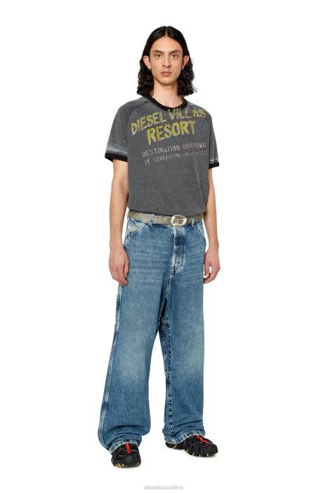 Diesel Men t-dielan FLL0224 Apparel Grey