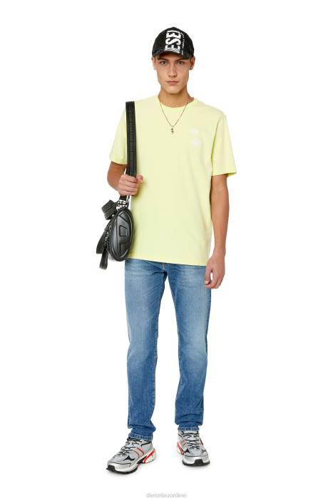 Diesel Men t-just-g14 FLL0219 Apparel Yellow Fluo