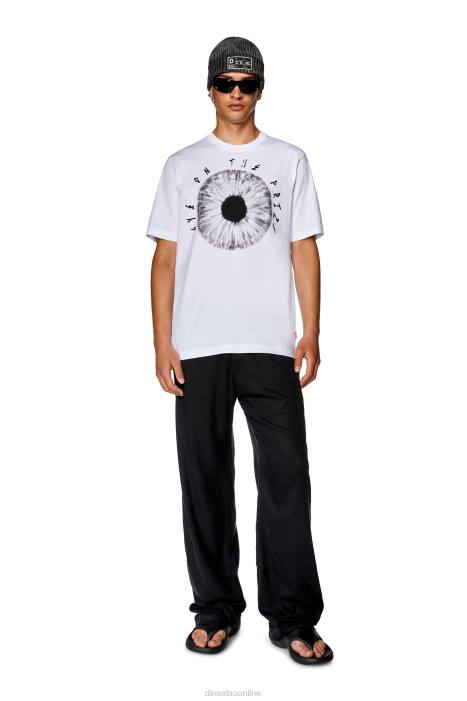 Diesel Men t-just-l19 FLL0247 Apparel White
