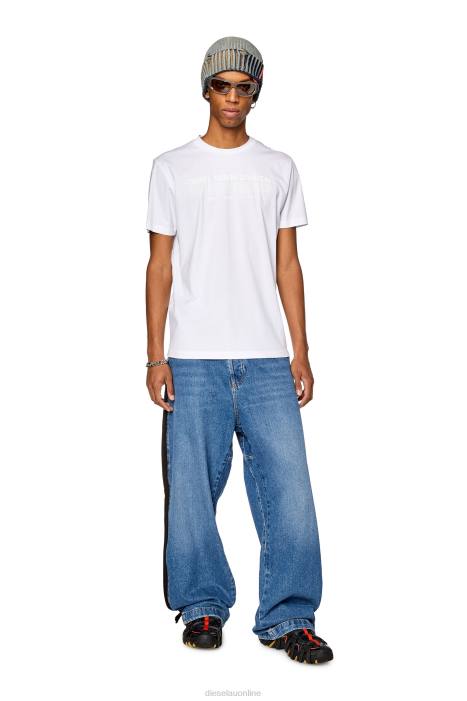 Diesel Men t-miegor-l12 FLL0262 Apparel White