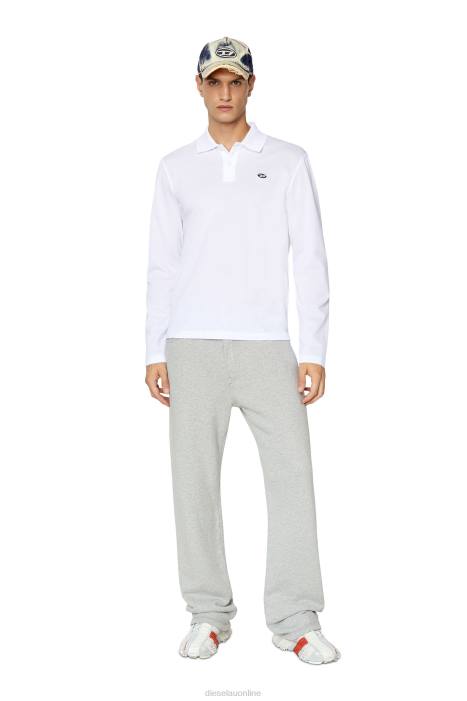 Diesel Men t-smith-ls-doval-pj FLL0279 Apparel White