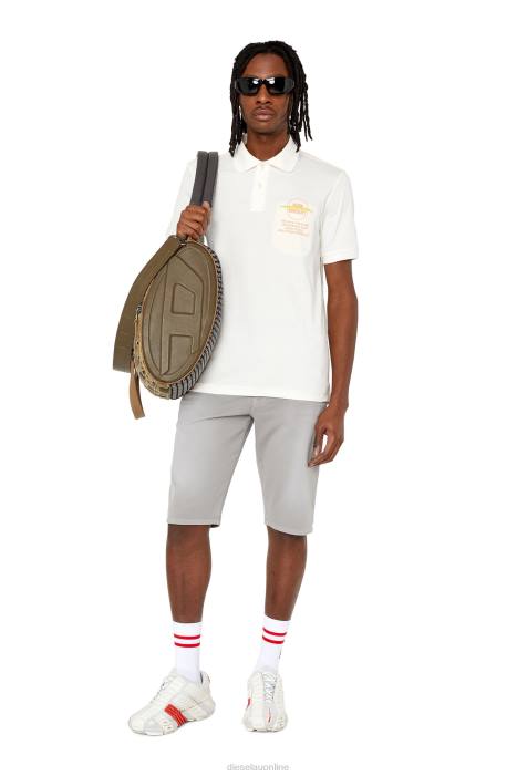 Diesel Men t-spouch FLL0171 Apparel White
