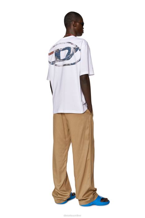 Diesel Men t-wash-l6 FLL0174 Apparel White