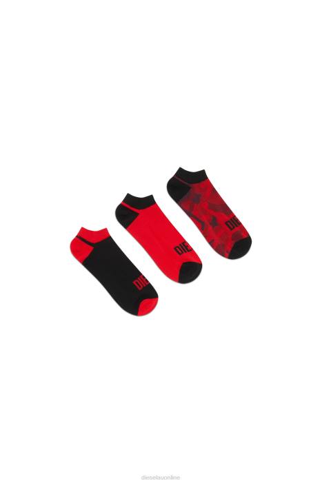 Diesel Men skm-gost-threepack FLL0459 Apparel Red/Black