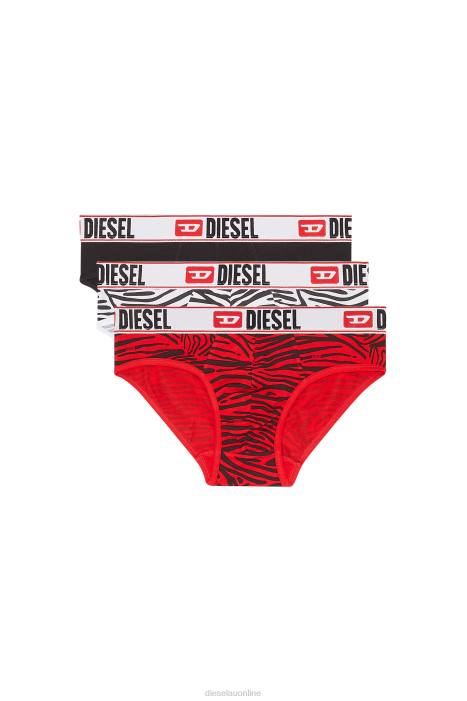 Diesel Men umbr-andrethreepack FLL0436 Apparel Red/Black