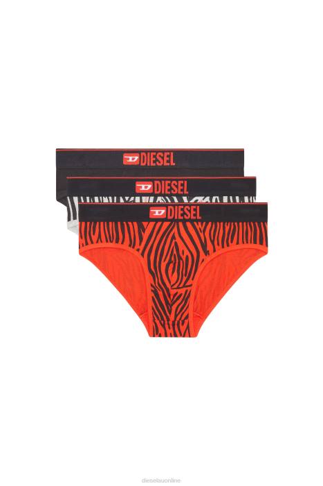 Diesel Men umbr-andrethreepack FLL0454 Apparel Black/Red