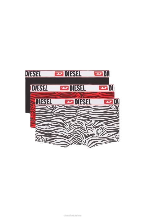Diesel Men umbx-damienthreepack FLL0434 Apparel White/Red