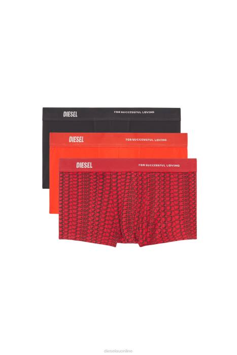 Diesel Men umbx-damienthreepack FLL0453 Apparel Black/Red