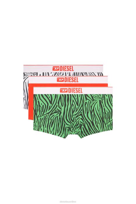 Diesel Men umbx-damienthreepack FLL0456 Apparel Red/Green