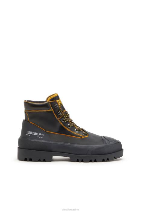 Diesel Men d-hiko bt x FLL0544 Footwear Black/Orange