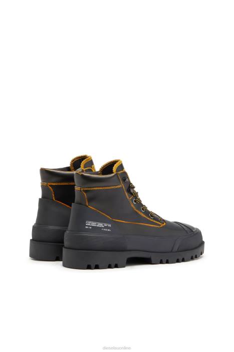 Diesel Men d-hiko bt x FLL0544 Footwear Black/Orange