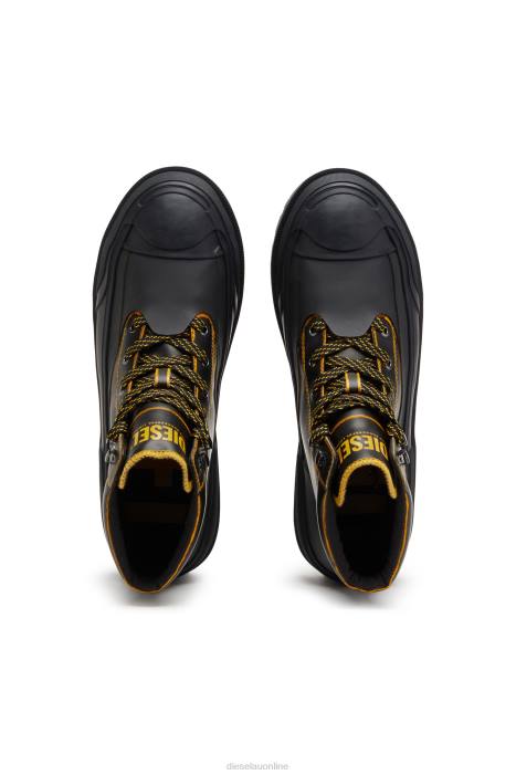 Diesel Men d-hiko bt x FLL0544 Footwear Black/Orange