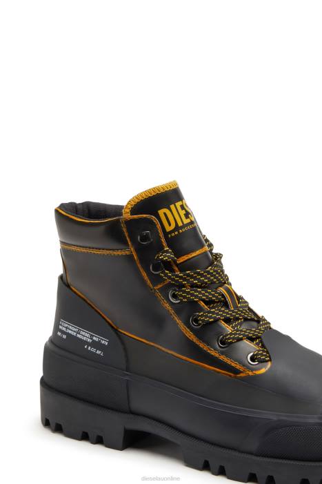 Diesel Men d-hiko bt x FLL0544 Footwear Black/Orange