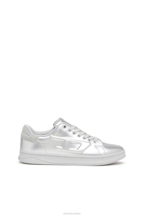 Diesel Men s-athene low FLL0511 Footwear Silver