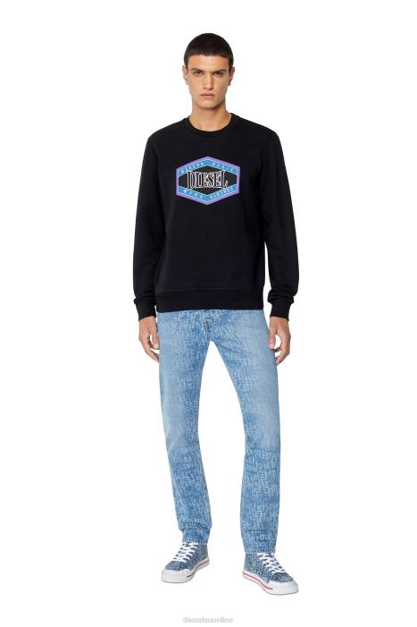 Diesel Men s-athos mid FLL0524 Footwear Blue