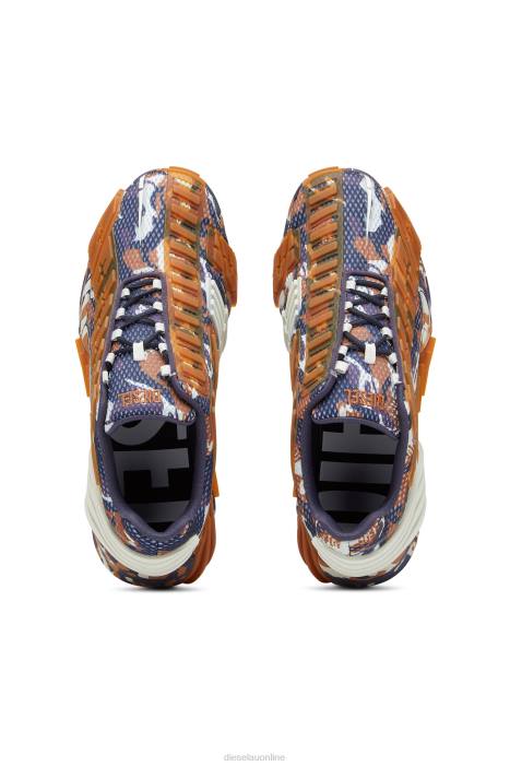 Diesel Men s-prototype low FLL0518 Footwear Brown/Blue