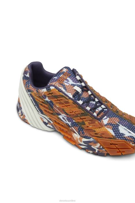 Diesel Men s-prototype low FLL0518 Footwear Brown/Blue