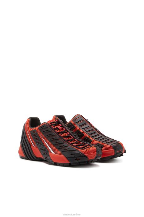 Diesel Men s-prototype v2 FLL0523 Footwear Black/Red