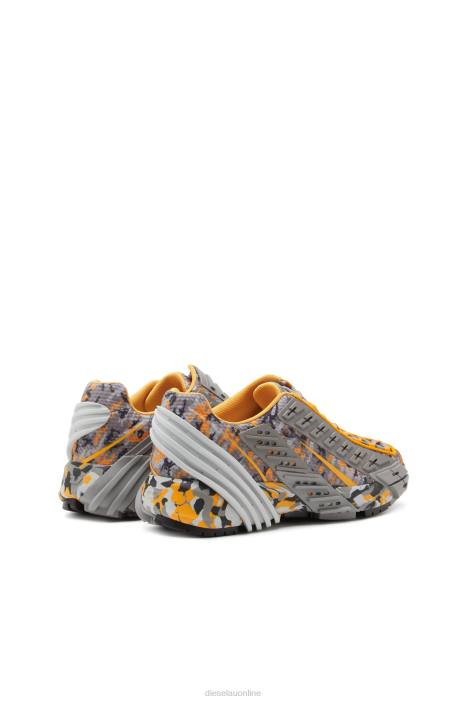 Diesel Men s-prototype v2 FLL0532 Footwear Grey/Orange