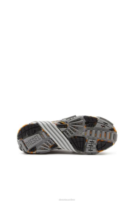 Diesel Men s-prototype v2 FLL0532 Footwear Grey/Orange