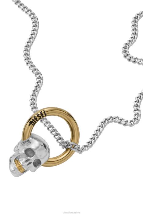 Diesel Unisex dx1382 FLL0739 Accessory Silver