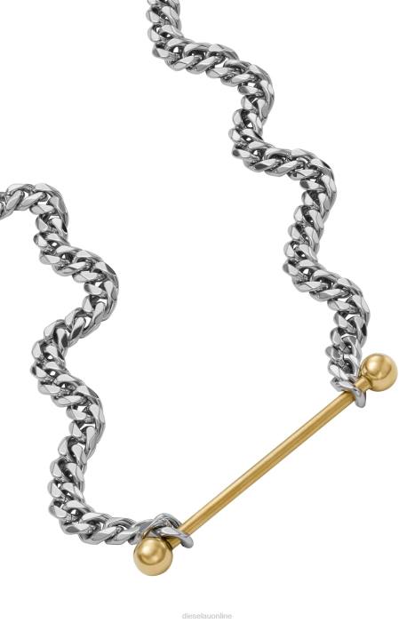 Diesel Unisex dx1409 FLL0726 Accessory Silver