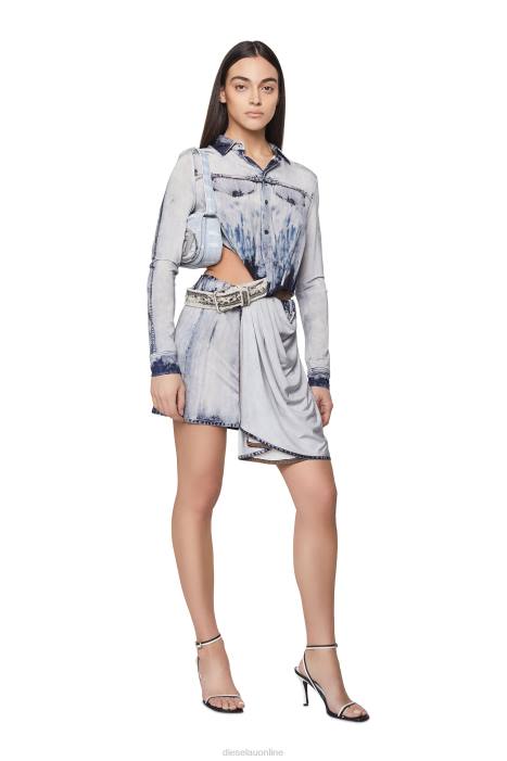 Diesel Women d-hanne FLL0821 Apparel Light Blue