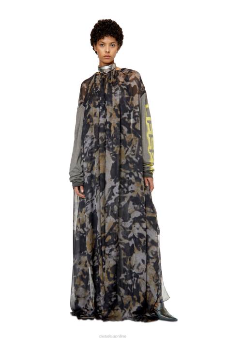 Diesel Women d-lavi-new FLL0852 Apparel Grey/Black