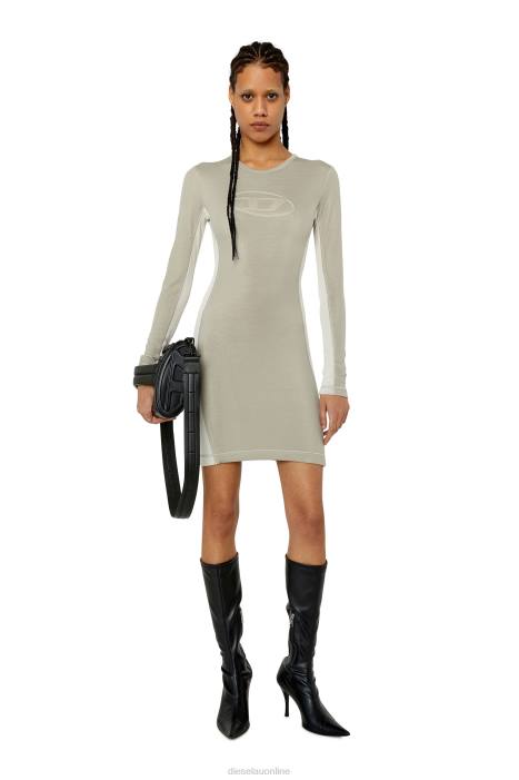 Diesel Women d-ovald FLL0836 Apparel Light Grey