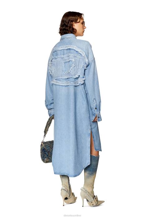 Diesel Women de-davis-l-s FLL0810 Apparel Light Blue