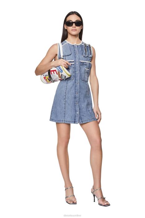 Diesel Women de-glos-fs FLL0822 Apparel Light Blue