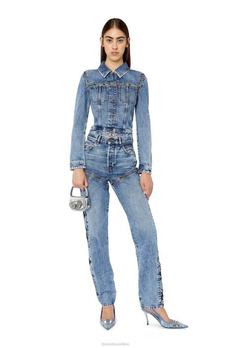 Diesel Women de-slimmy-fsb1 FLL0770 Apparel Medium blue
